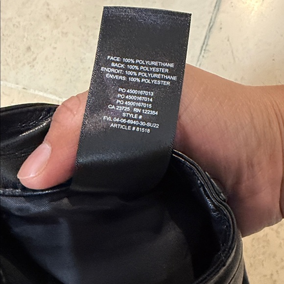 Wilfred Black Leather Pants - Picture 3 of 5